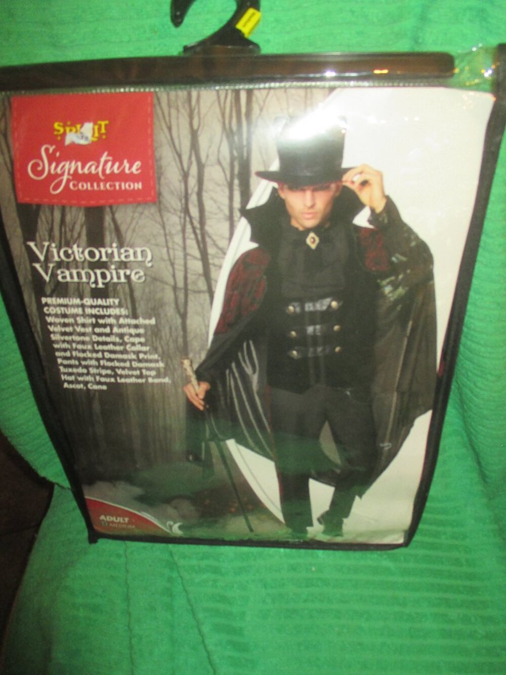 Spirit Signature Collection Victorian Vampire Men's Halloween Costume MED- NEW